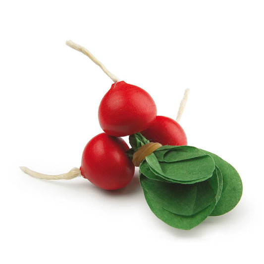 erzi wooden sustainable  play food radish bunch