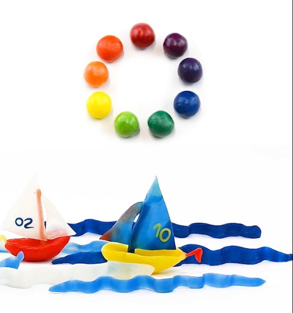 stockmar waldorf modelling beeswax 12 boats