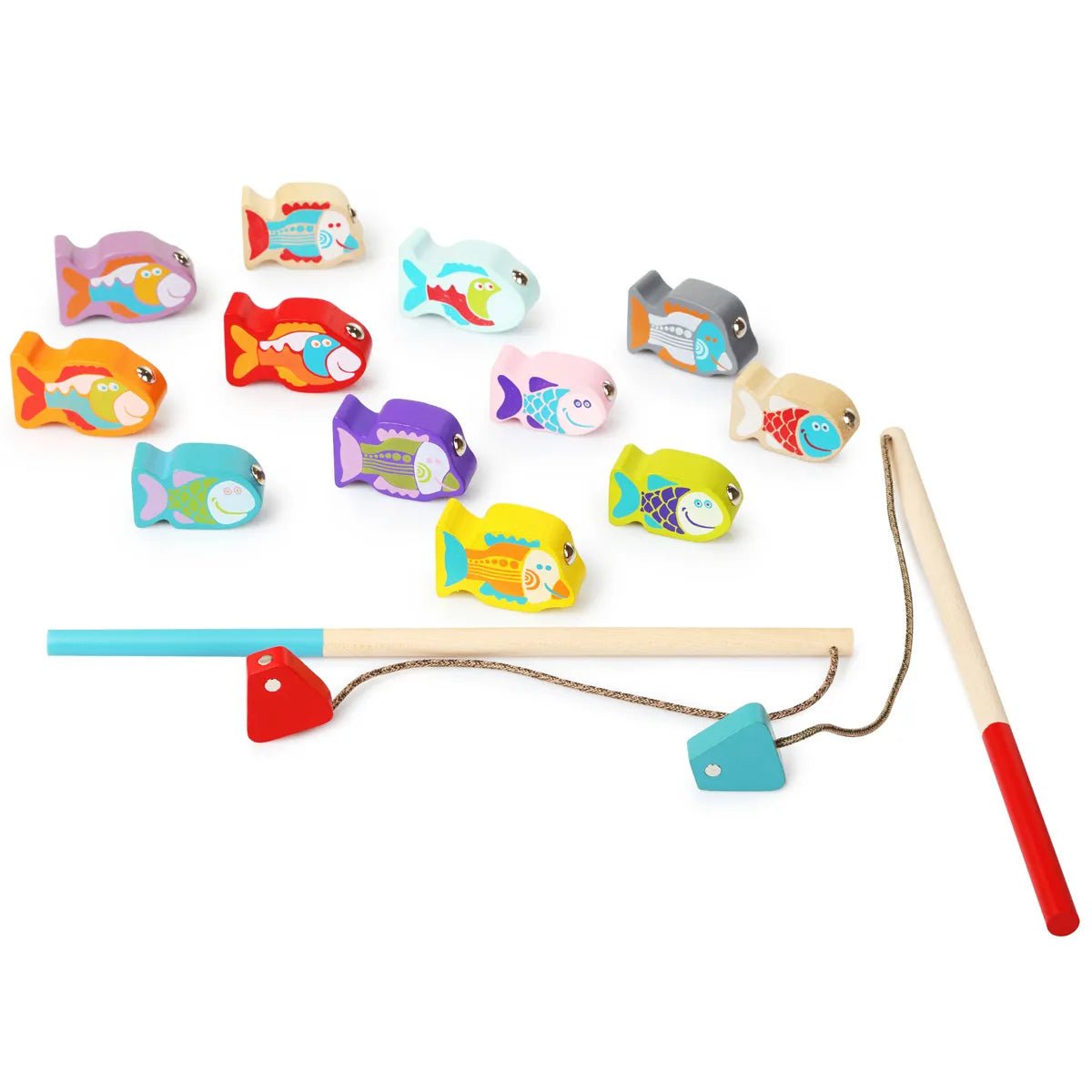 wooden fishing game made in Ukraine Tree Hollow Toys
