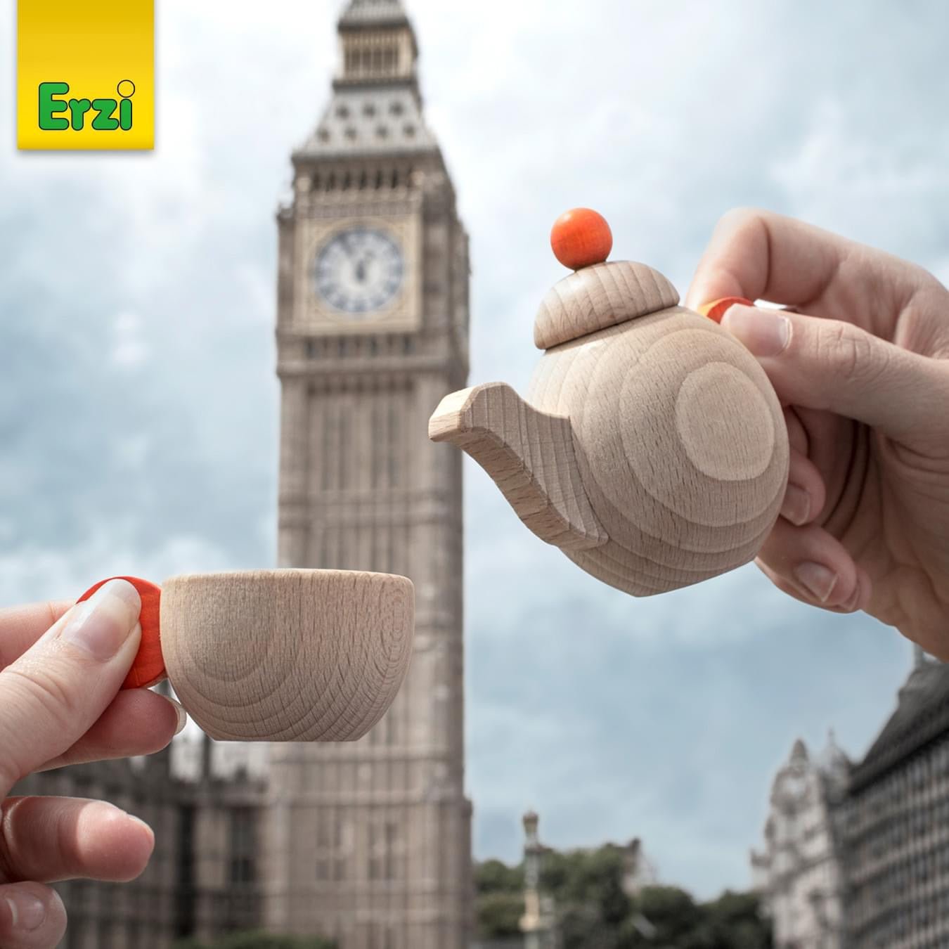 erzi wooden toys tea set