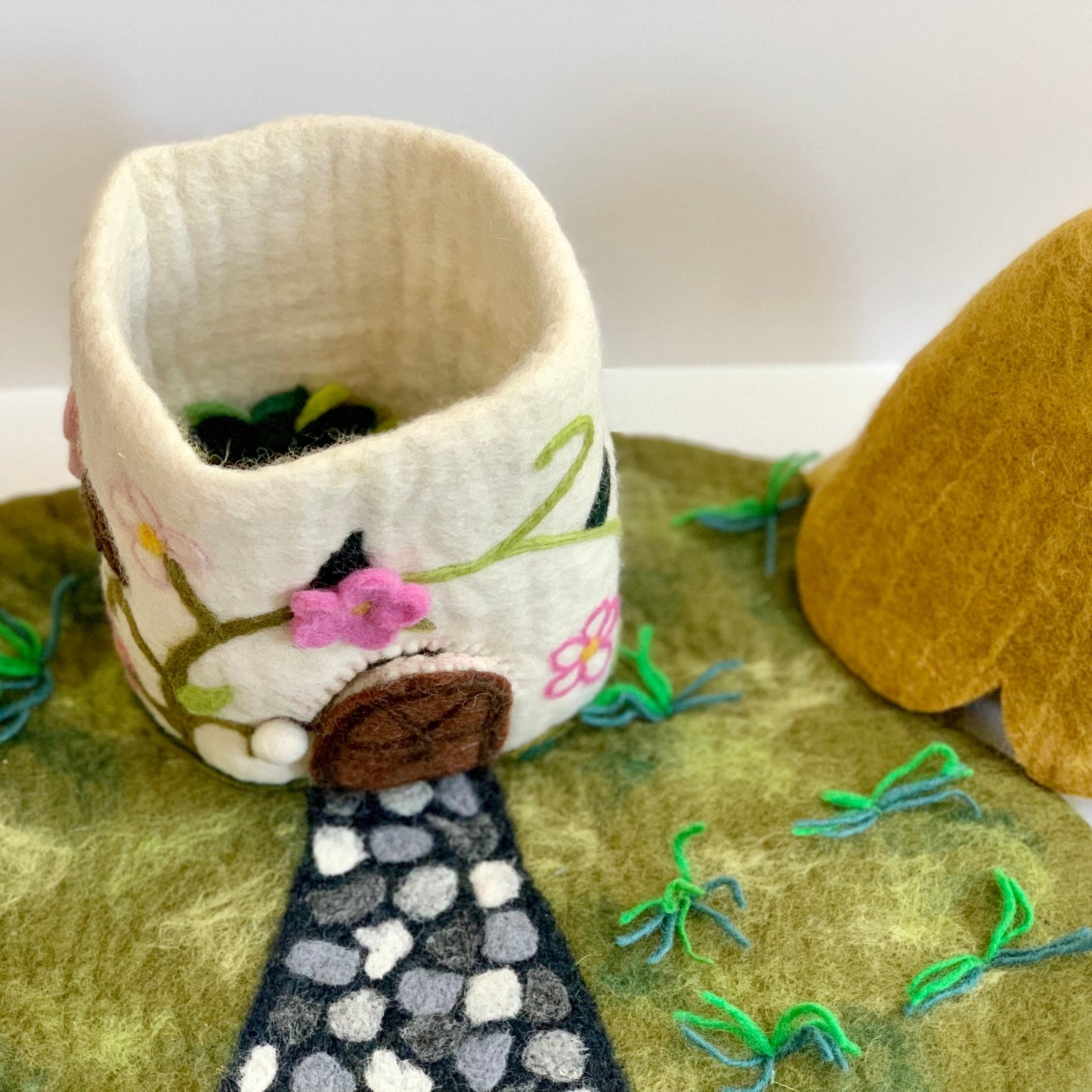 Felted Cottage Fairy House