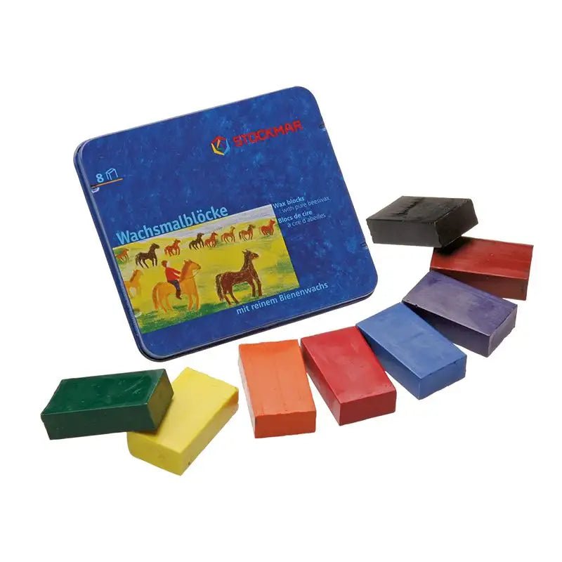 stockmar waldorf block wax crayons 8