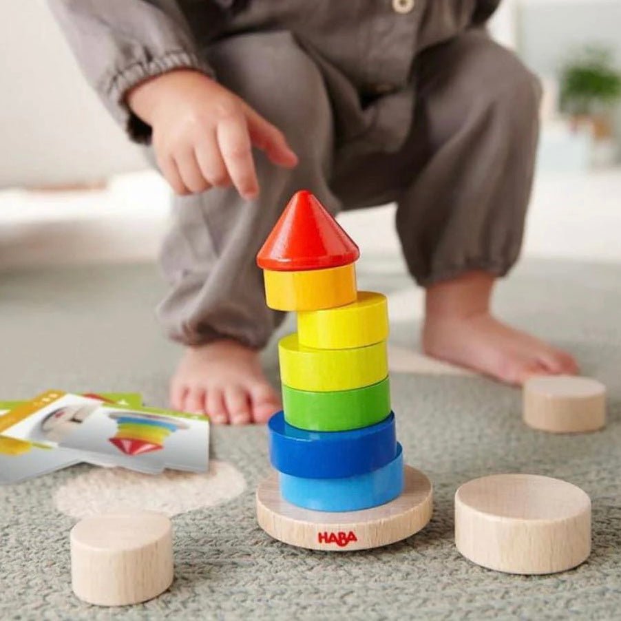 Haba Wobbly Tower Wooden Stacking Game