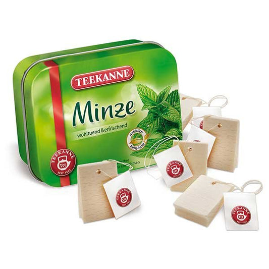 erzi wooden play food tea in tin