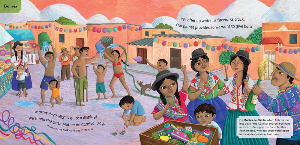 Harvest Days Bolivia harvest illustration Barefoot Books