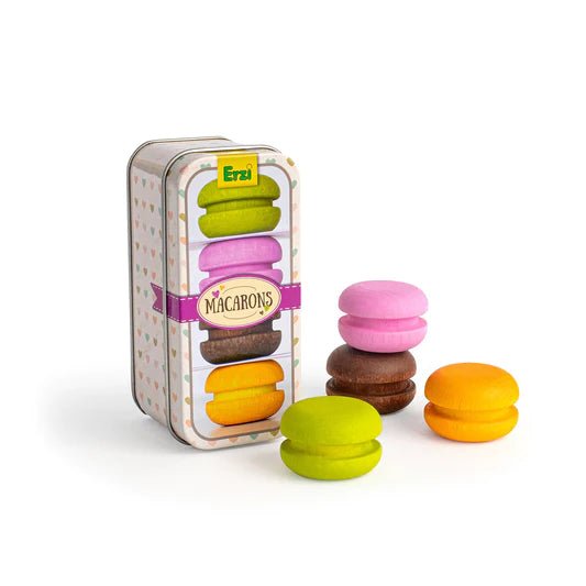 erzi wooden play food macaroons