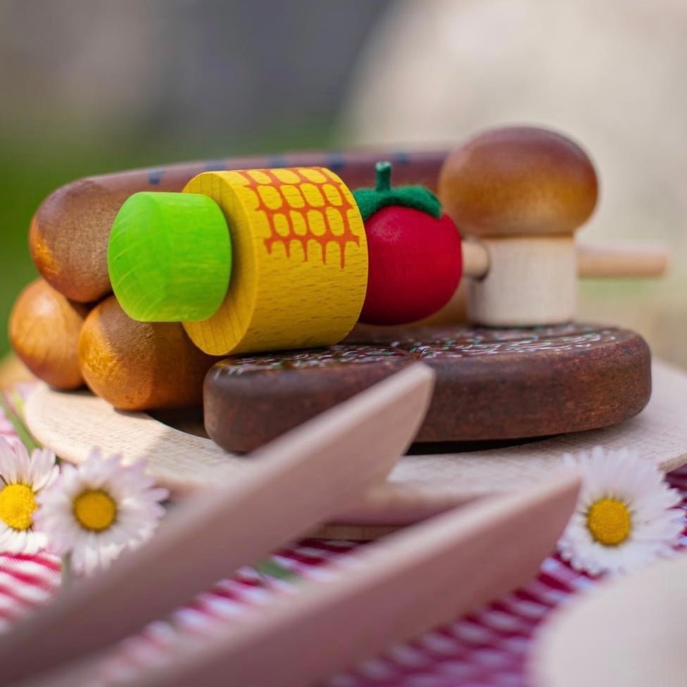 erzi wooden play food barbecue assortment