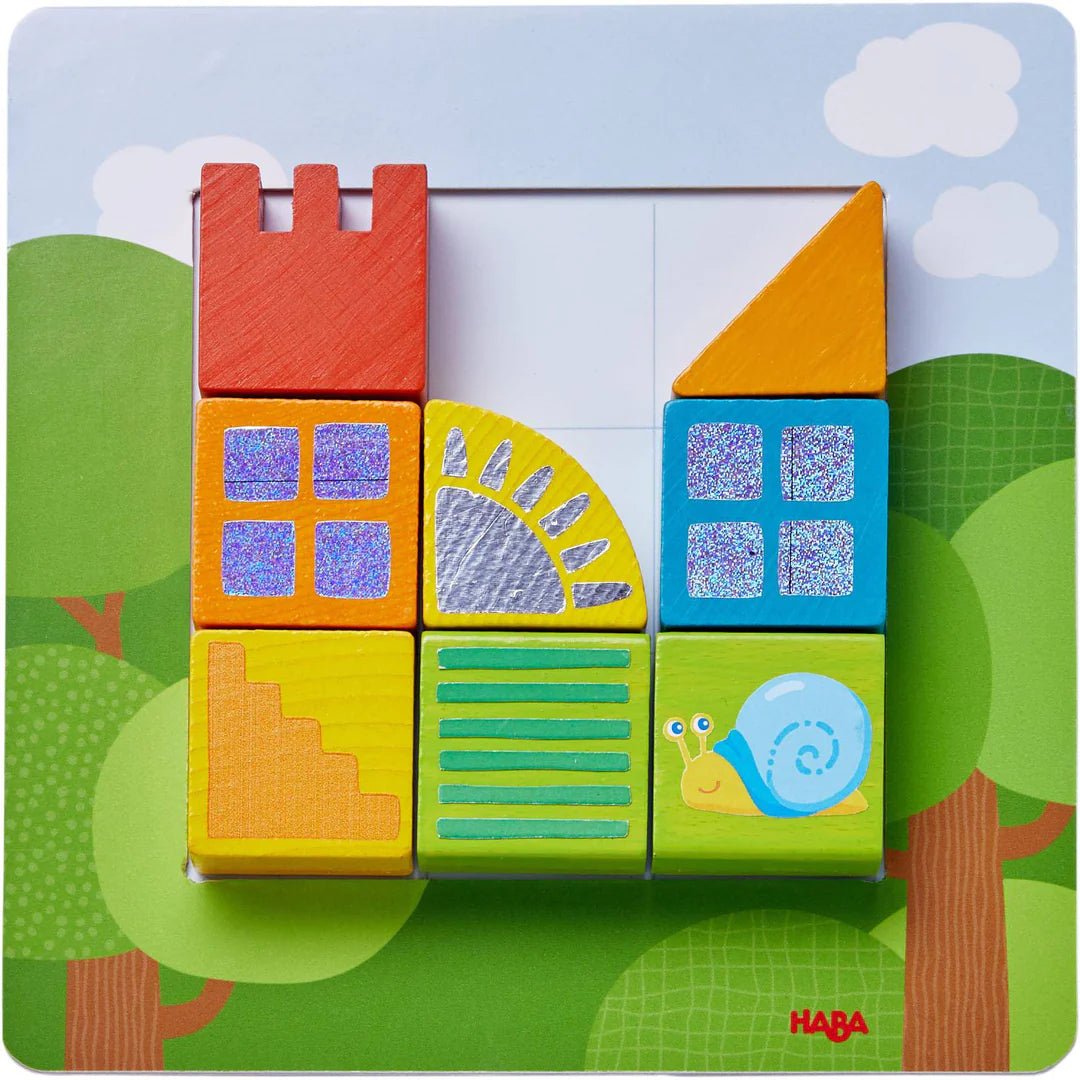 haba wooden blocks aranging game