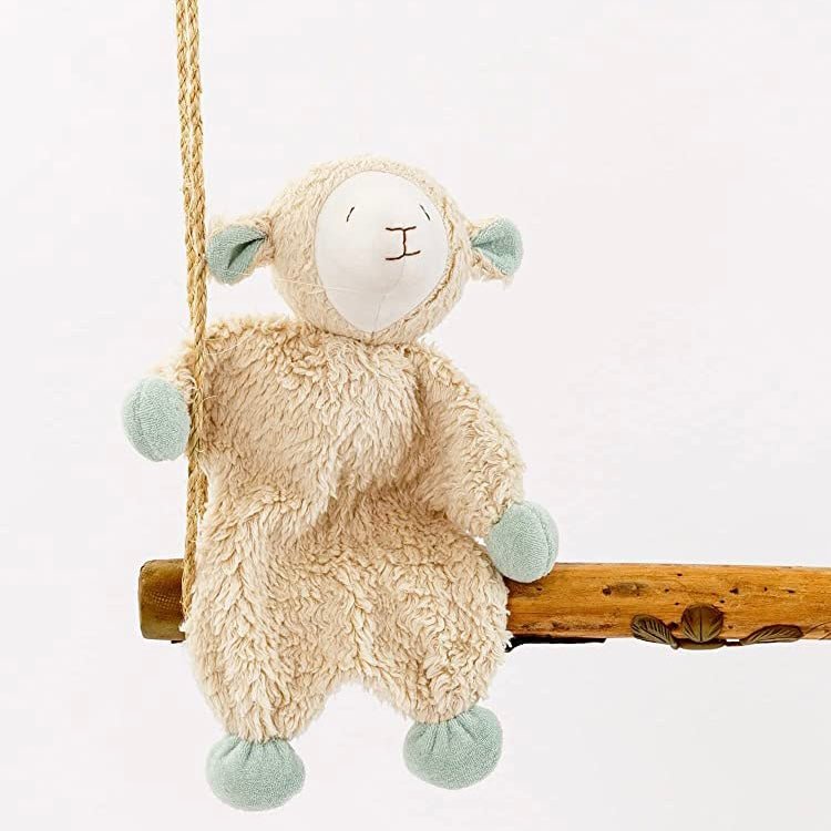 under the nile fair trade organic snuggle sheep baby toy