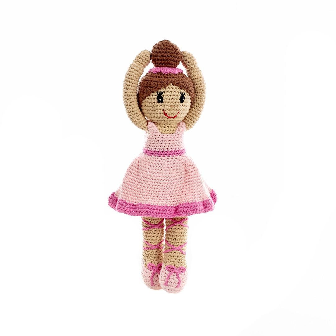 fair trade handmade crochet ballerina