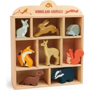 tender leaf wooden forest animals set