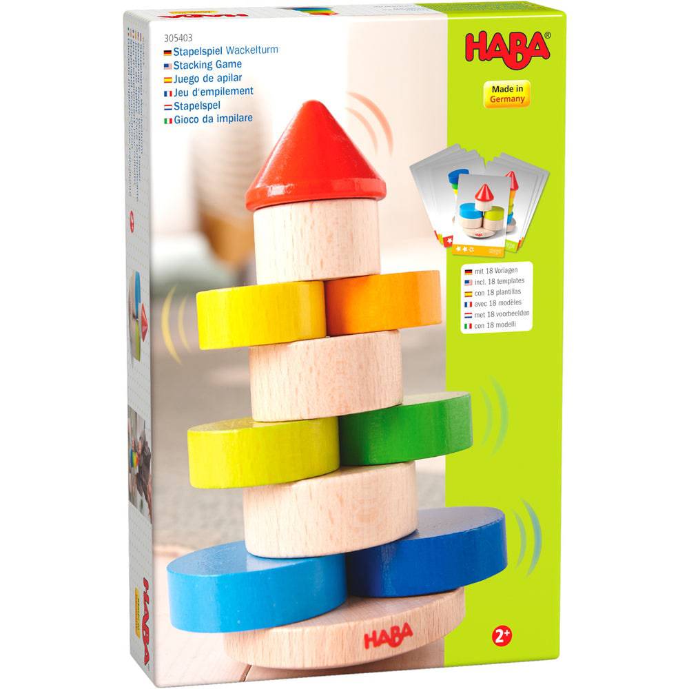 Haba Wobbly Tower Wooden Stacking Game