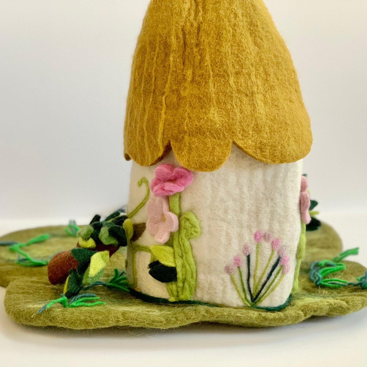 fair trade hand felted fairy house 6