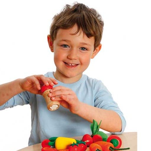 erzi sustainable wood pepper mill toy