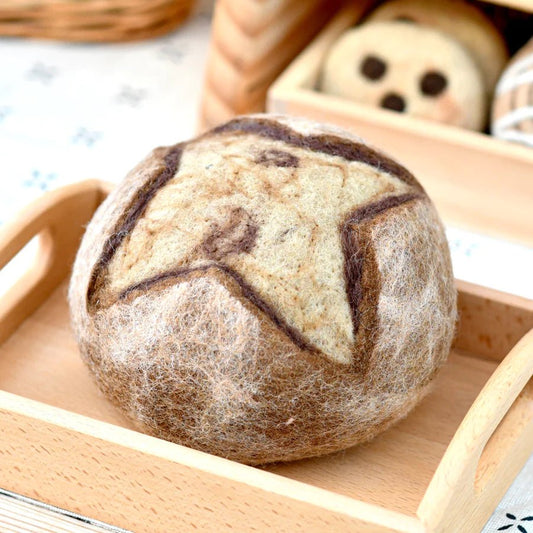tara treasures play food felted sourdough bread