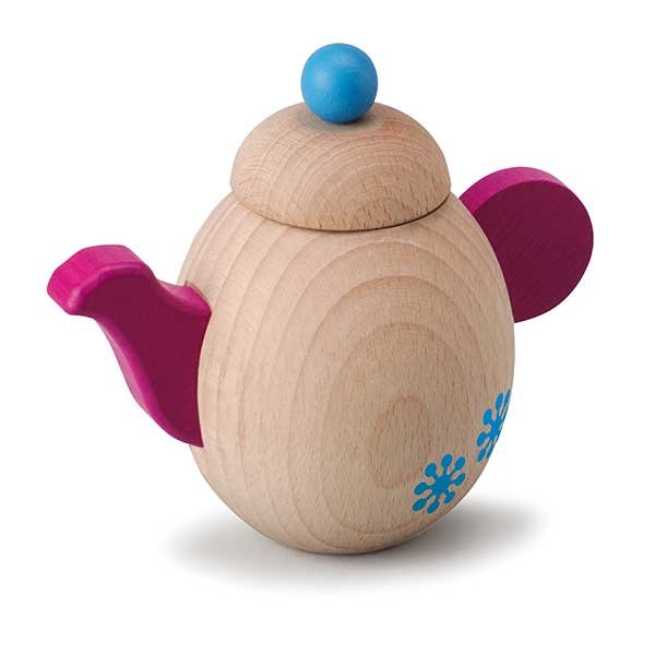 erzi wooden teapot sustainable toy