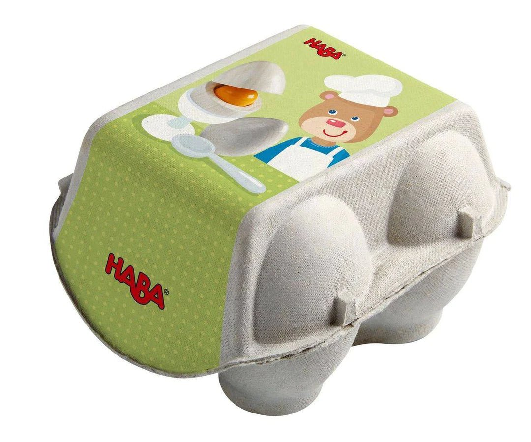 Haba Wooden Eggs with Removable Yolk Play Food