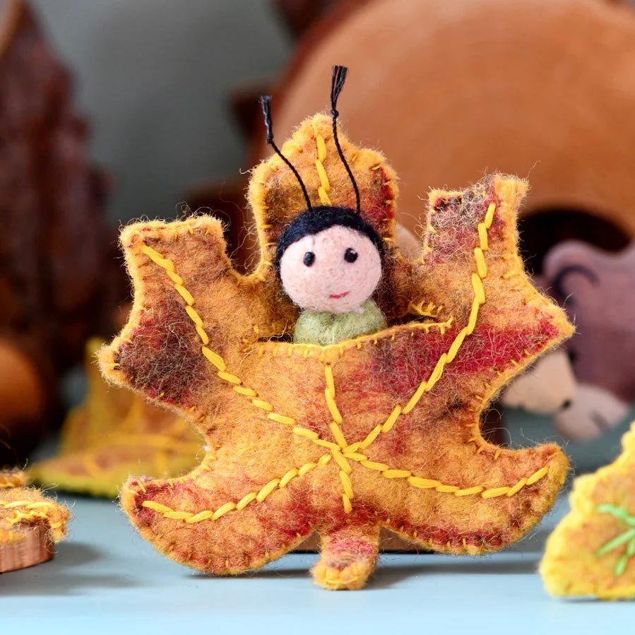 waldorf fairy doll maple leaf baby