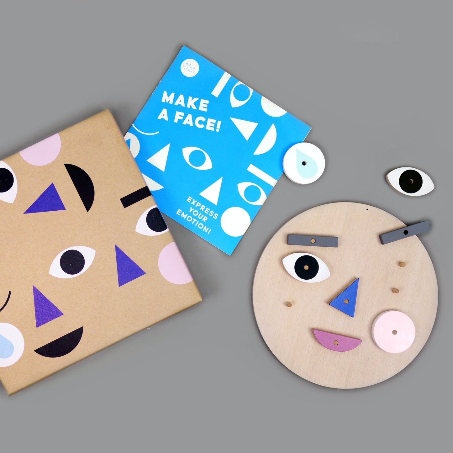 wooden face feelings toy