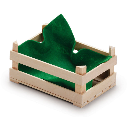 erzi natural eco-friendly wooden play food crate