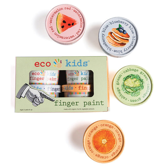 Eco-Kids All Natural Finger Paint Set - Made in USA