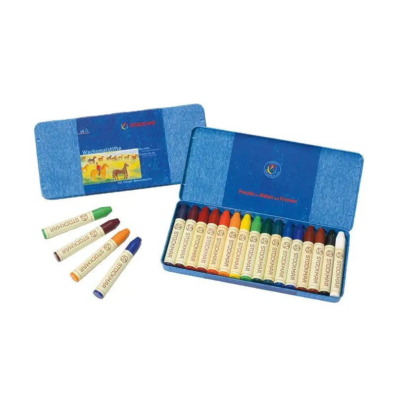 stockmar waldorf block wax crayons 16