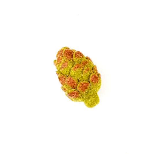 needle-felted play food vegetable artichoke