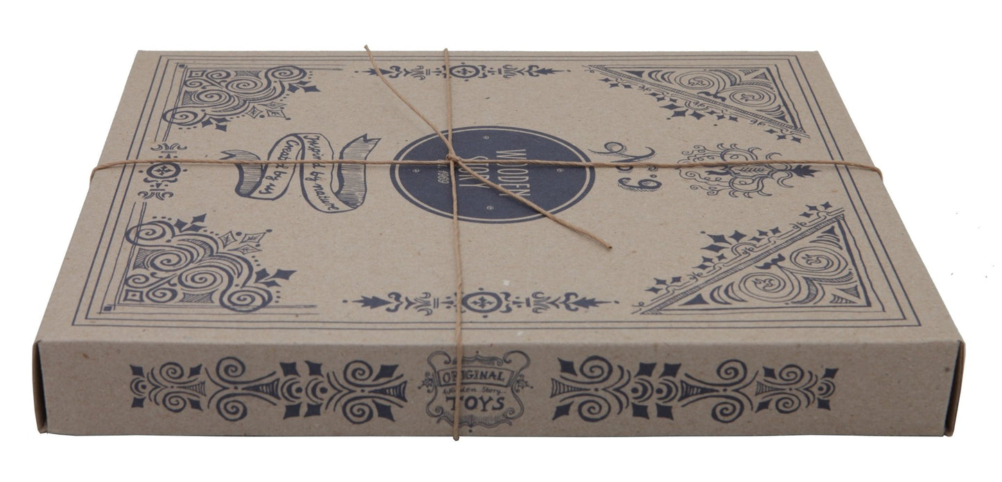 eco-friendly box for wooden story rainbow blocks