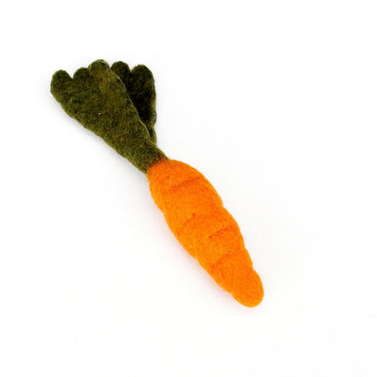 Felt play food carrot