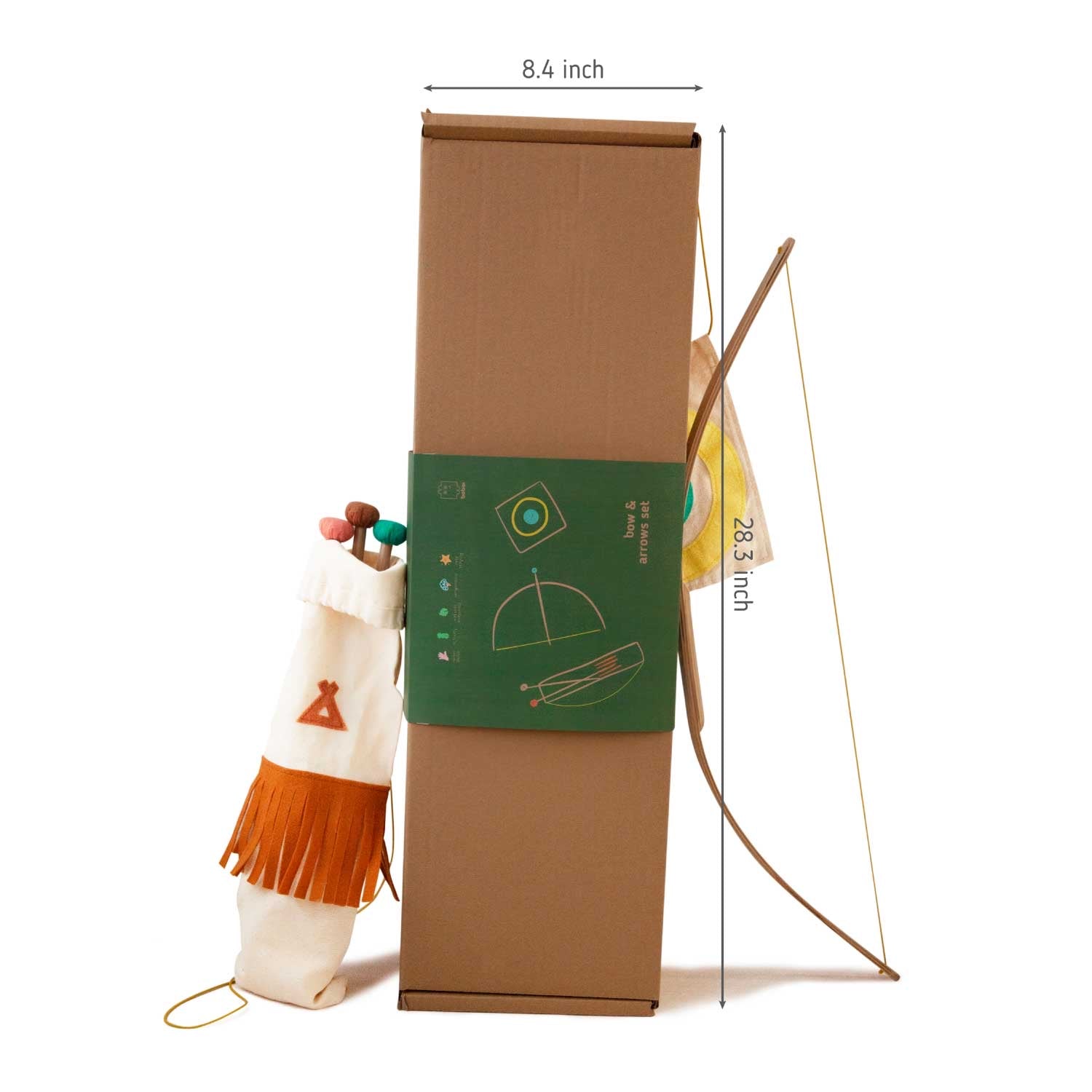 wooden toy archery set
