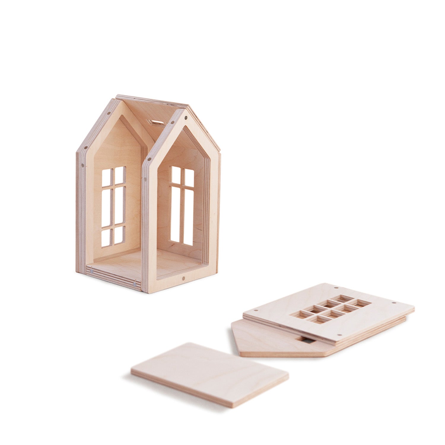 wooden dollhouse pieces