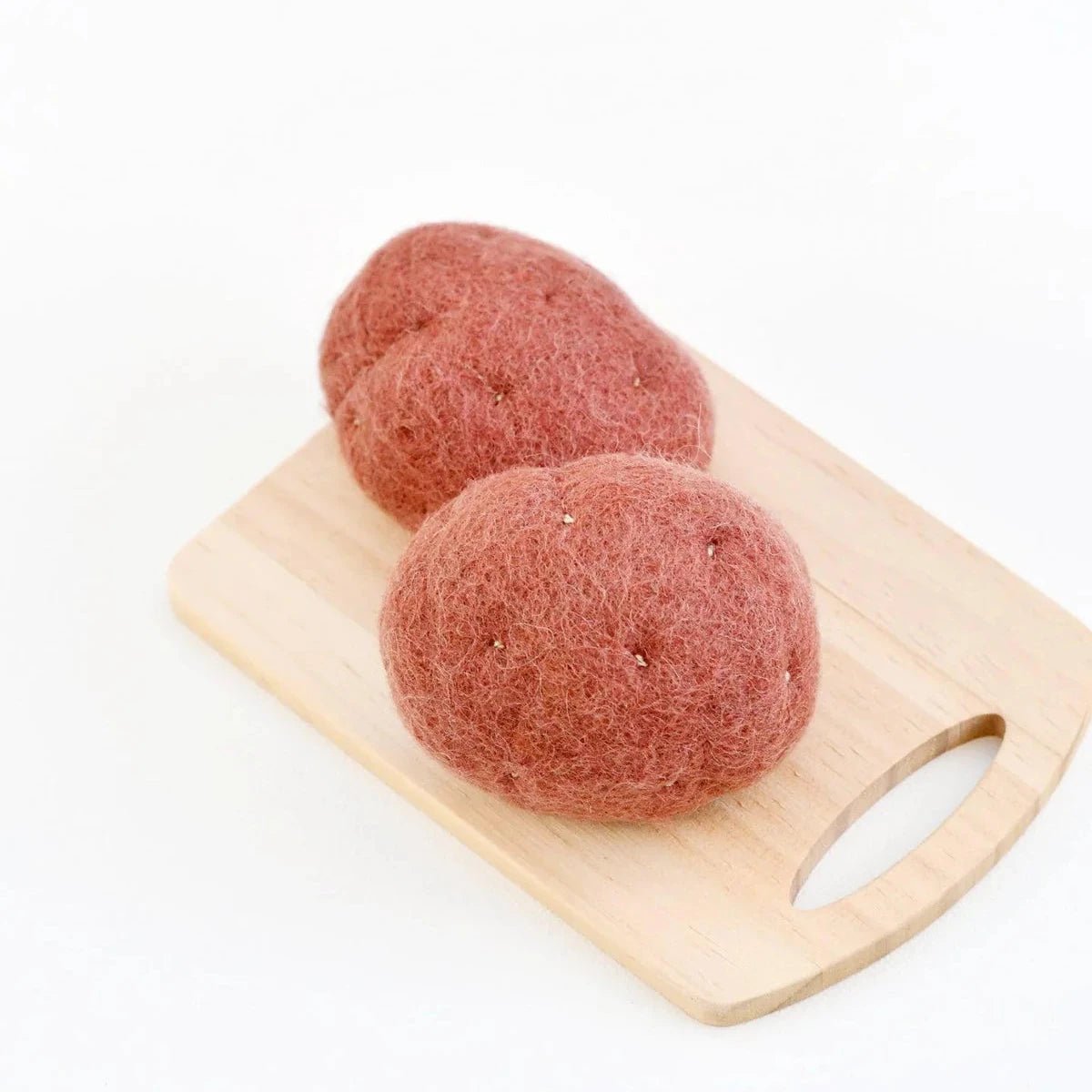 felt play food red potatoes