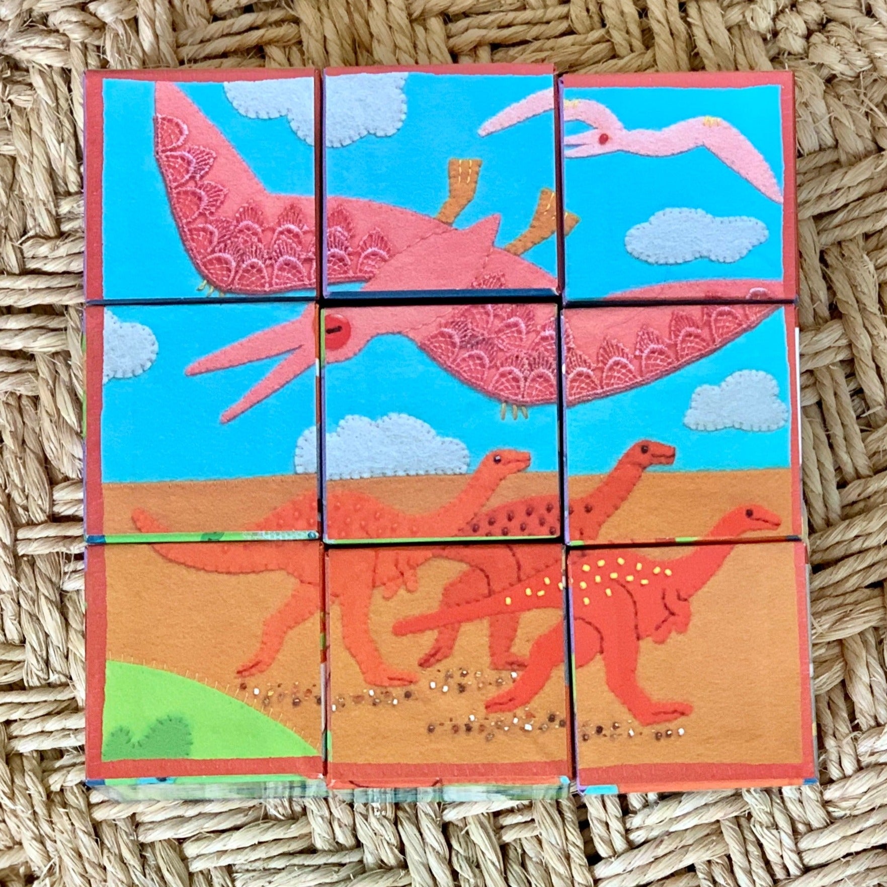 pterodactyl dinosaur block puzzle toy