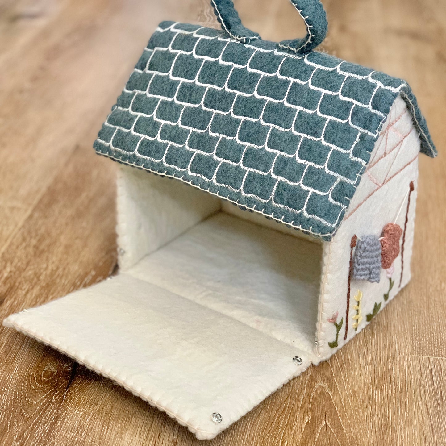 Handmade Felt Cottage Dollhouse