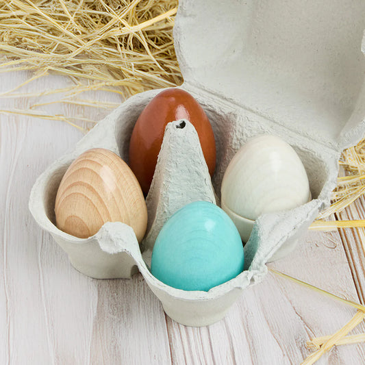 Haba Wooden Heirloom Eggs with Removable Yolk Play Food