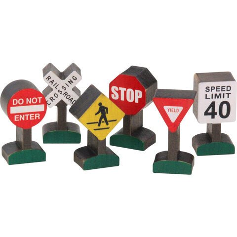 Maple landmark wooden road signs