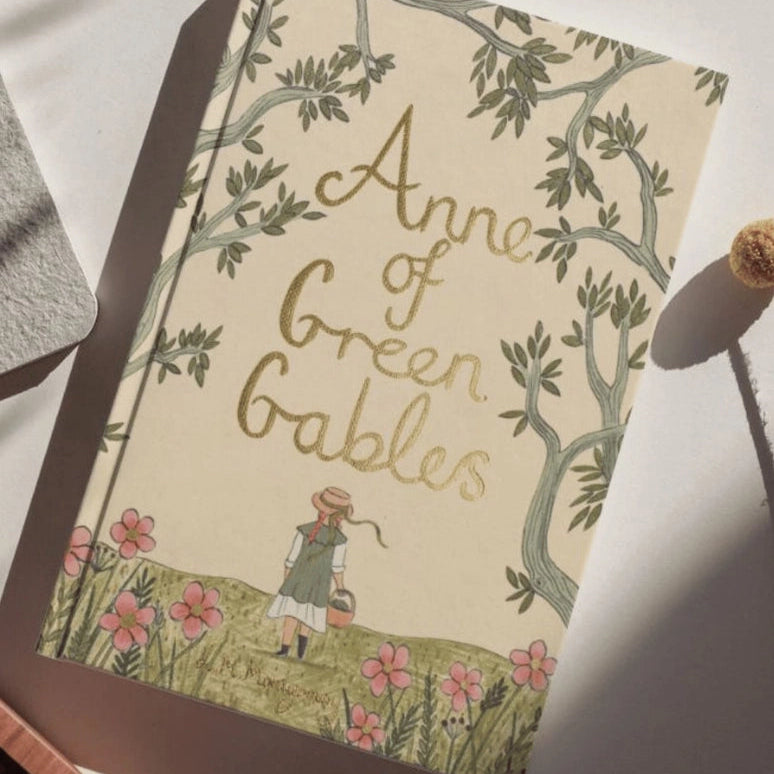 Collector's Edition Book cover of 'Anne of Green Gables' with a decorative design 
