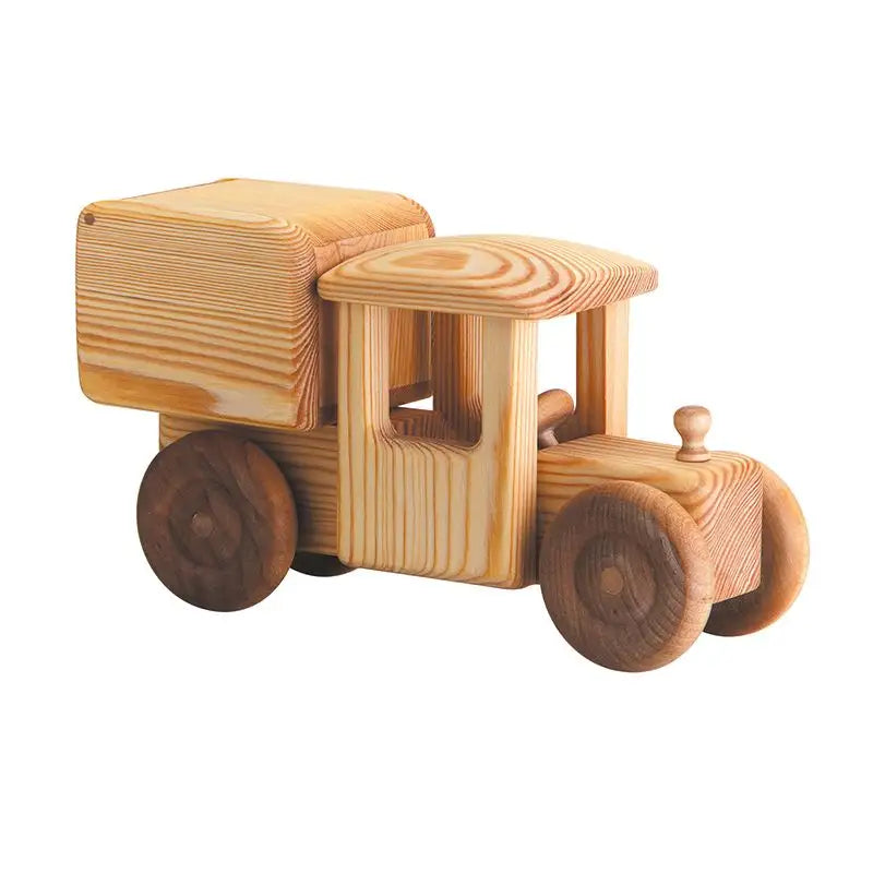 Debresk all-natural wooden large toy delivery van