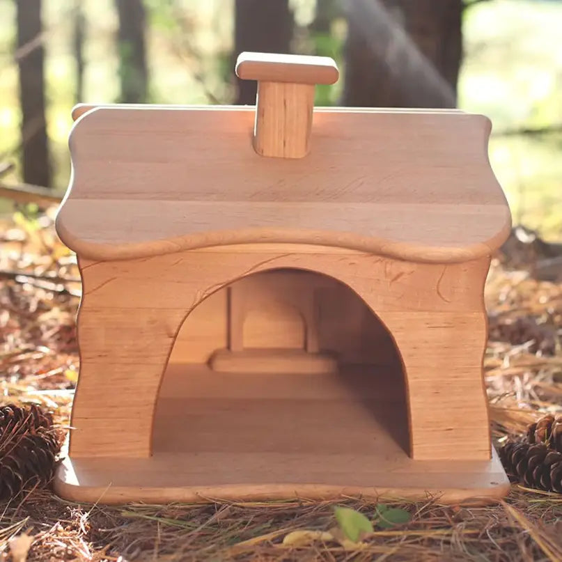 drewart natural, wooden heirloom toy dwarf house