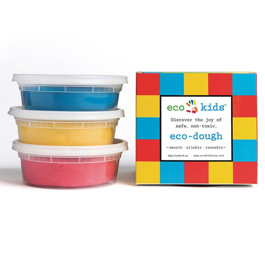 Eco-Kids All Natural Eco-Dough 3 Pack- Made in USA