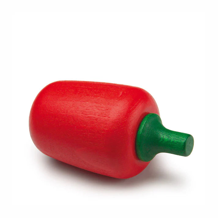 Erzi Wooden Bell Pepper - Red or Yellow