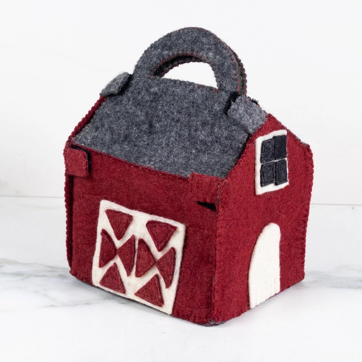 Handmade Felted Barn Farmhouse Fair Trade Waldorf Toy – Tree