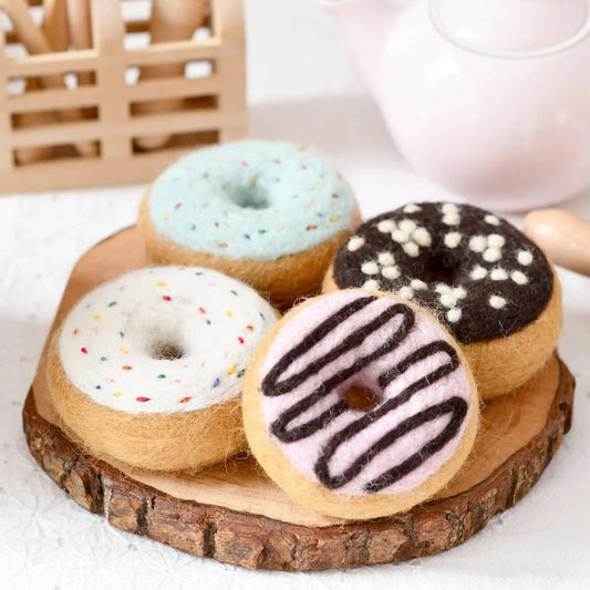 tara treausures felt play food donuts