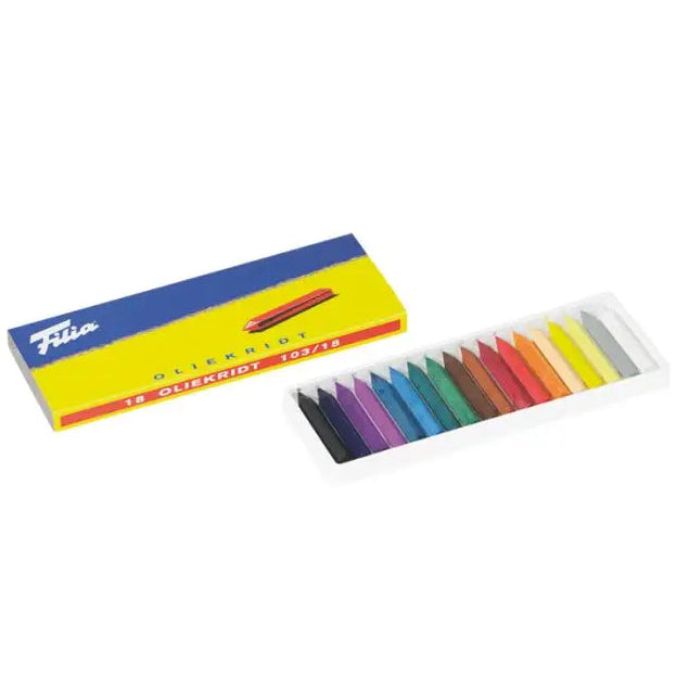Filia oil crayons set of 18 colors for kids
