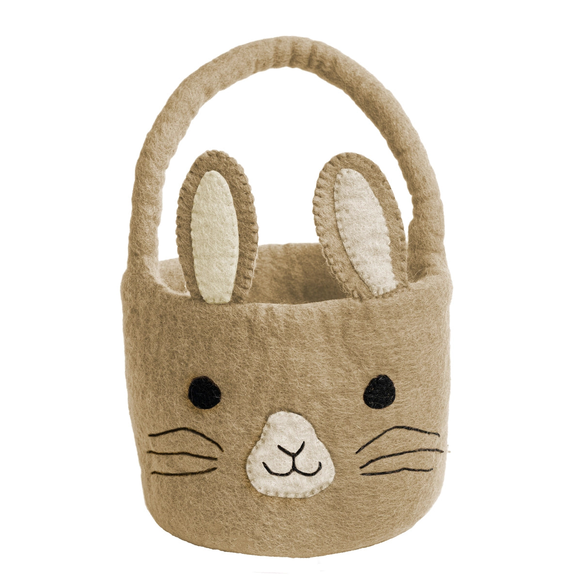 global goods fair trade felt easter bunny basket for kids