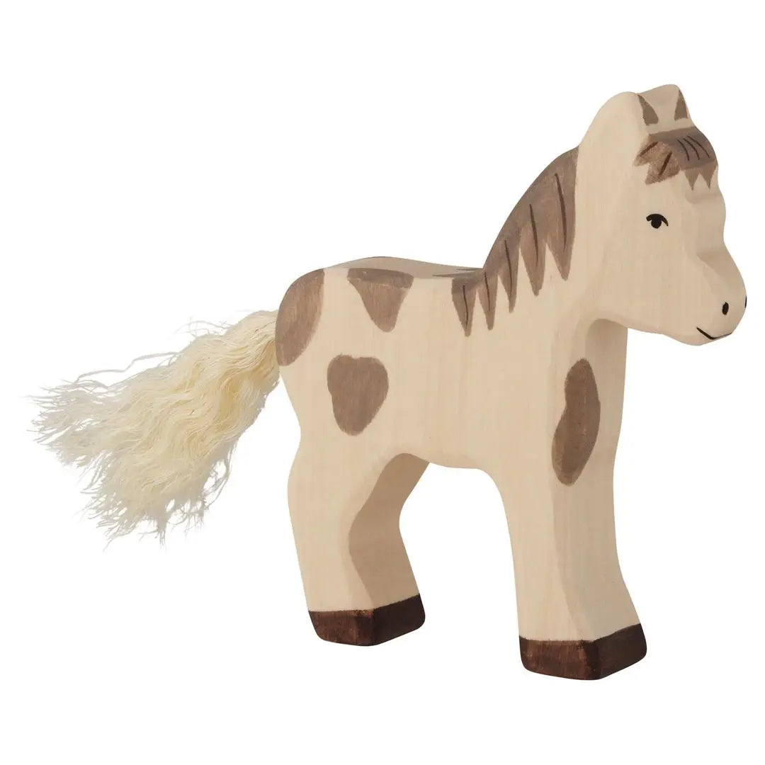 Holztiger Wooden Dappled Foal with gray spots