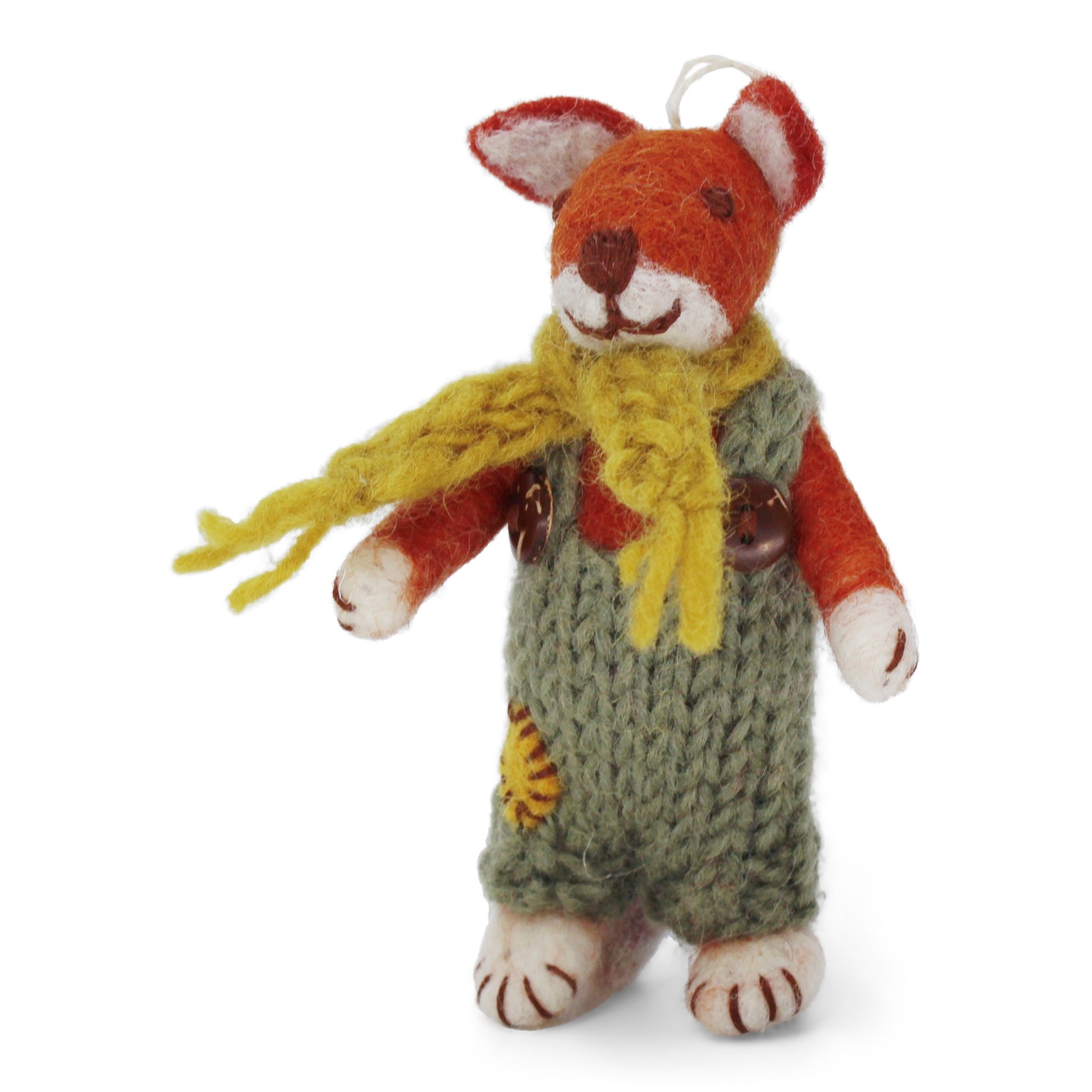 gry & sif felt miniature boy fox doll