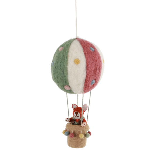 gry & sif felted hot air balloon mobile