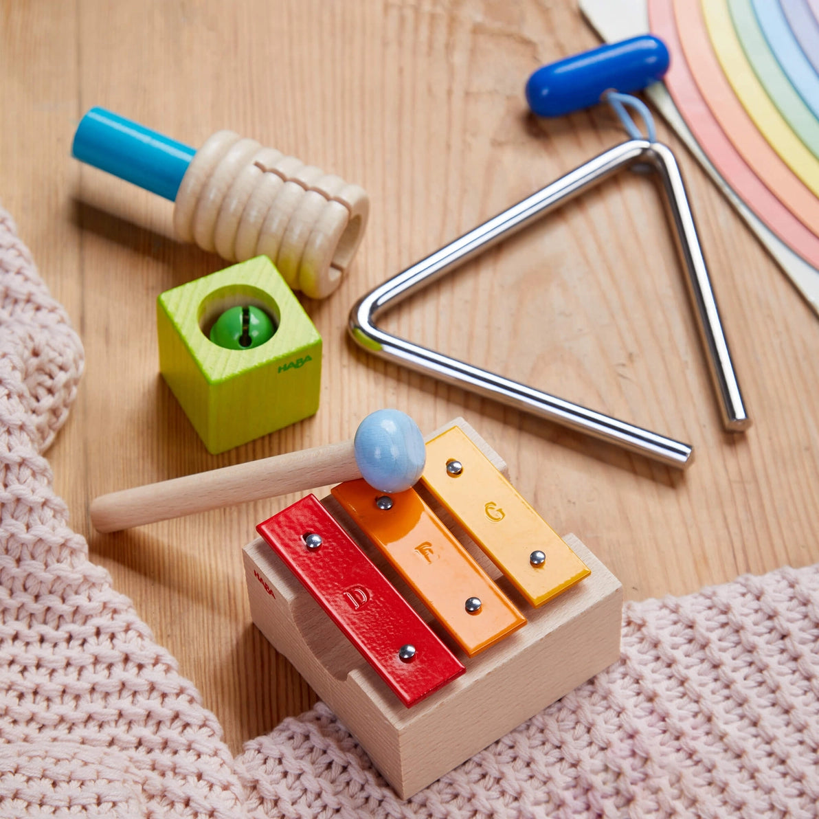 Haba musical instruments playset for toddlers