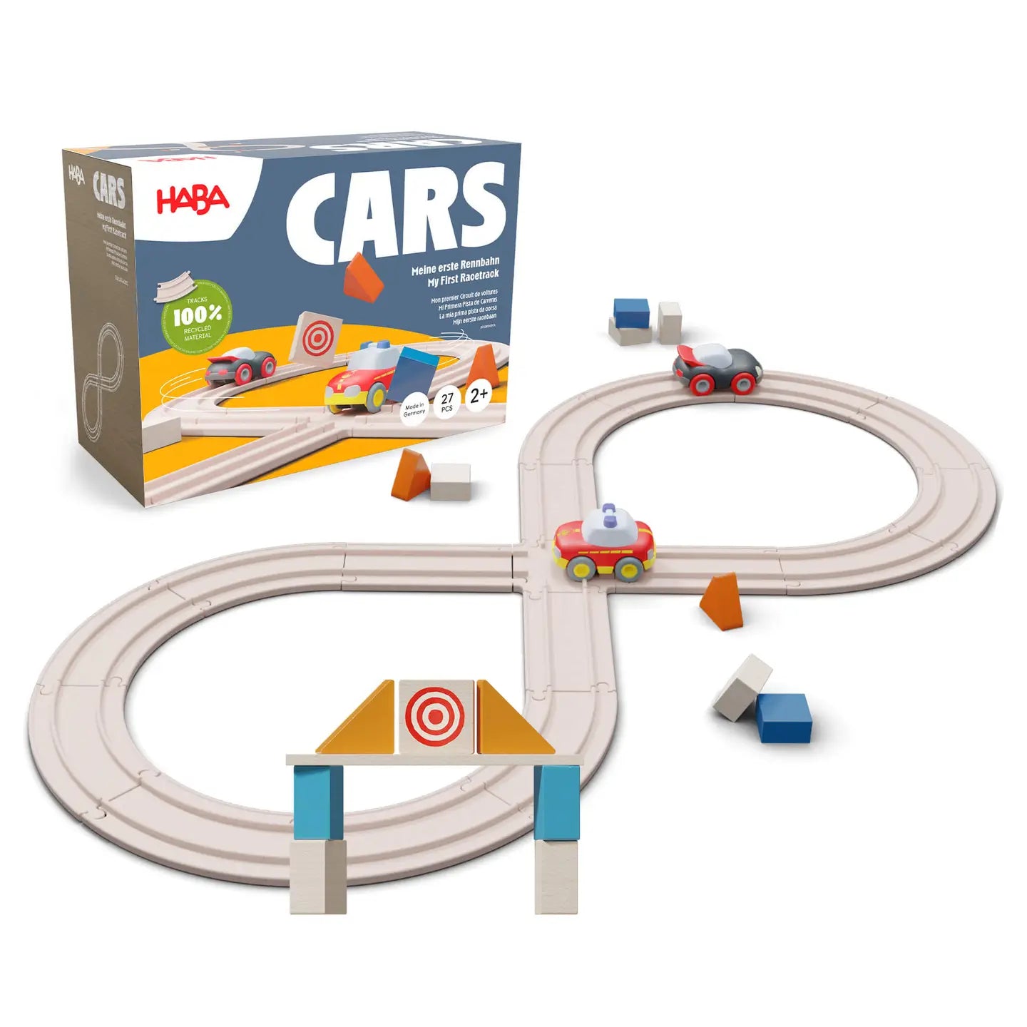 Haba cars wooden racetrack set